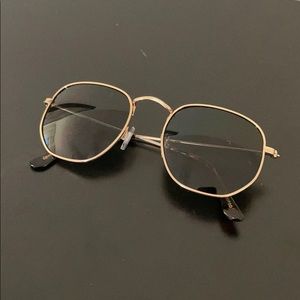 Hexagonal Flat Lenses Sunglasses